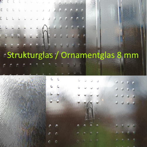 8mm Ornament Strukturglas auf Maß kaufen Berlin Potsdam.