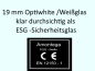 Preview: Weißglas Optiwhite, Supertransparent ESG 19mm