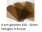 Preview: 4mm ESG bronze Parsol getönt farbig kaufen auf Maß  Berlin Potsdam