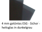 Preview: 4mm ESG Dark grey dunkelgrau schwarz kaufen auf Maß  Berlin Potsdam