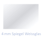 Preview: 4mm Weißglas Spiegel kaufen