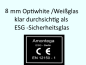 Mobile Preview: Weißglas Optiwhite, Supertransparent ESG 8mm