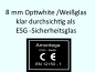 Preview: Weißglas Optiwhite, Supertransparent ESG 8mm