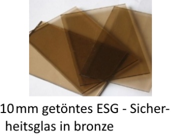 10mm ESG bronze Parsol getönt farbig kaufen auf Maß  Berlin Potsdam