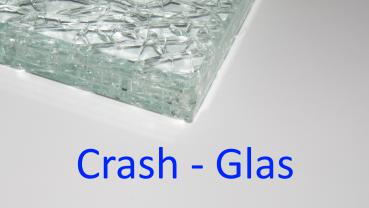 Tranparentes Crashglas Bruchglas 17mm