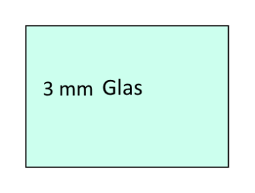 3mm Fensterglas Normalglas