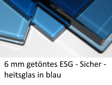 6mm ESG blau Parsol getönt farbig kaufen auf Maß  Berlin Potsdam