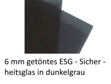 6mm ESG Dark grey dunkelgrau schwarz kaufen auf Maß  Berlin Potsdam