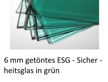 4mm ESG grün Parsol getönt farbig kaufen auf Maß