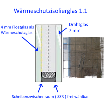 Isolierglas mit Drahtglas kaufen Berlin Potsdam