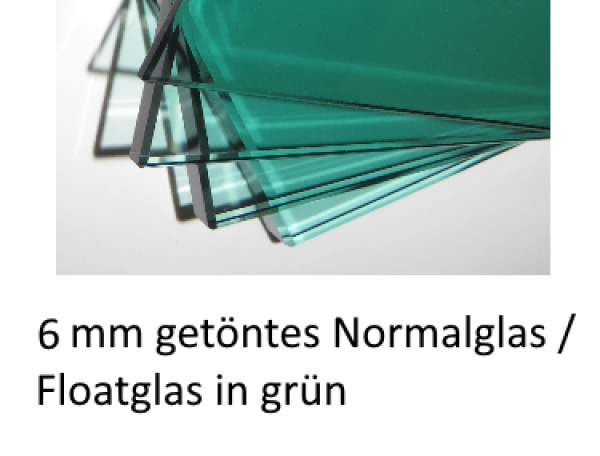 6mm Parsol grün Glasscheibe