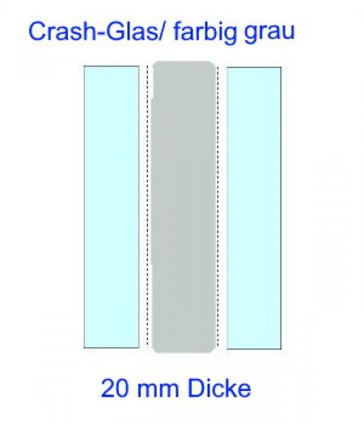 bruchglas-grau crashglas auf Maß kaufen