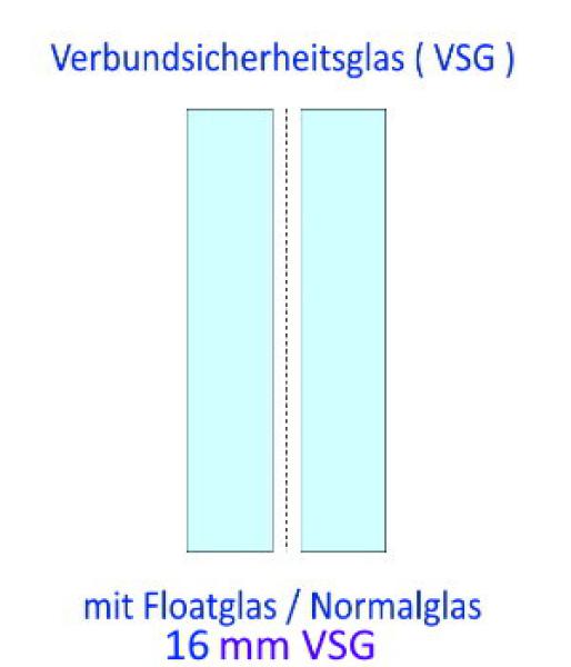 16mm VSG Sicherheitsglas kaufen