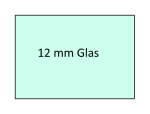 Floatglas / Normalglas 12mm