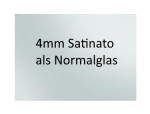 4mm Satinato Floatglas (Milchglas)
