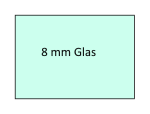 Floatglas / Normalglas 8mm